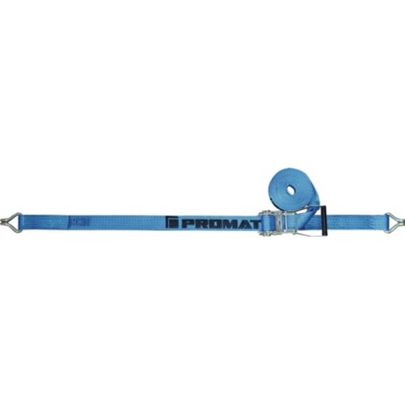 STRAP DIN DIN EN 12195-2 Longueur 6 m de largeur 50 mm avec cliquet + crochets pointus-Lire la description