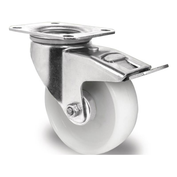 Lenkrolle Rad-D. 80 mm Tragfähigkeit 130 kg mit Totalfeststeller Polyam Lenkrolle Rad-D. 80 mm Tragfähigkeit 130 kg mit Totalfeststeller Polyam-Beschreibung lesen