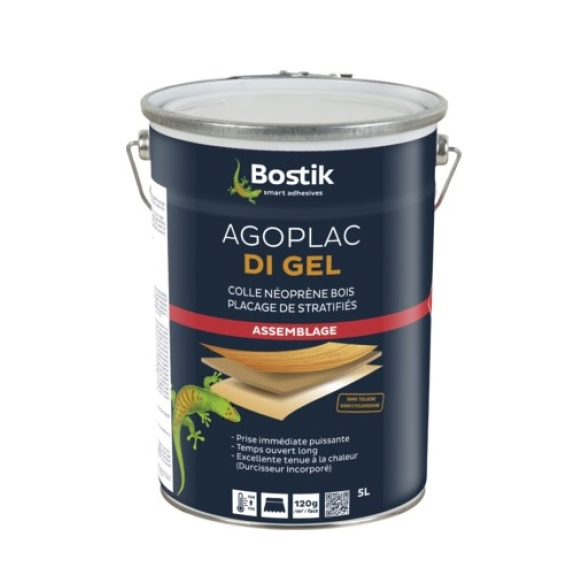 Colle néoprène Agoplac DI gel bidon 5L - BOSTIK - 30604789-Lire la description