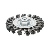 Brocha cilíndrica ATORN 115 mm de diámetro, M14 alamb. acero trenzado 0,5 mm