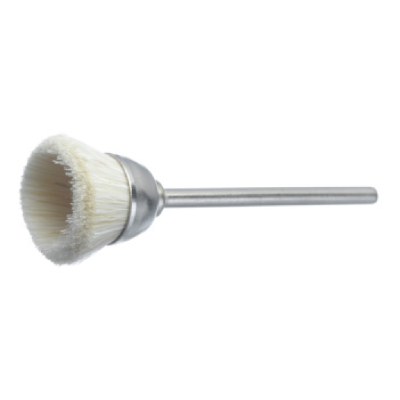 Cepillo metálico redondo/miniatura ATORN, cerdas naturales, pelo cabra, Ø18x3-Leer más