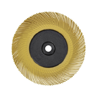 Cep. amolado radial 3M BB-ZB Bristle, tipo C, tam. grano 80, d. 150 mm, amarill-Leer más