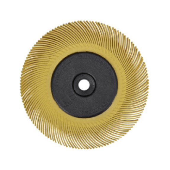 Cep. amolado radial 3M BB-ZB Bristle, tipo C, tam. grano 80, d. 150 mm, amarill-Leer más