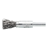 Cepillo metálico, brocha ATORN, Ø 10 x 40 mm, eje 6 mm, alam. ac. crimp. 0,5 mm