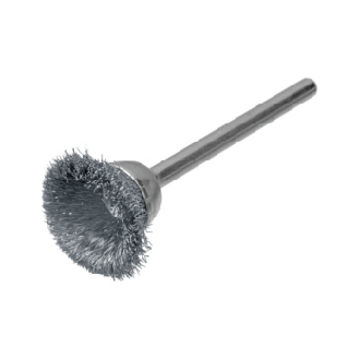 Cepillo metálico redondo/miniatura ATORN, alambre acero inox. VA 0,10 Ø18x2,34-Leer más