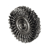 Cepillo cilíndrico ATORN, Ø 100 mm, orif. 20 mm, alam. acero trenzado, 0,5 mm