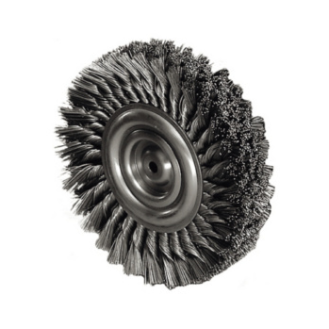 Cepillo cilíndrico ATORN, Ø 100 mm, orif. 20 mm, alam. acero trenzado, 0,5 mm-Leer más