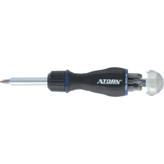 Portapuntas ranurado con cargador ATORN; PH; PZ; Pozidriv; hex.; hex. ext.; TX-Leer más
