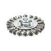 Brocha cilíndrica ATORN 115 mm de diámetro, M14 alambre V2A trenzado, 0,5 mm