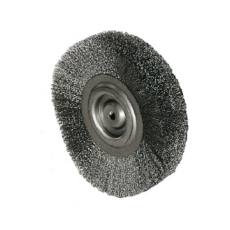 Cepillo cilíndrico ATORN, Ø 80 mm, orif. 10 mm, alam. V2A crimpado, 0,3 mm-Leer más