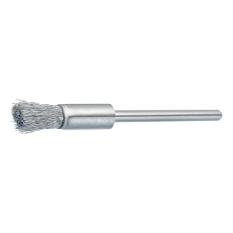 Cepillo en forma de brocha/en miniatura ATORN, alambre acero inox. V2A 0,10 Ø5x-Leer más