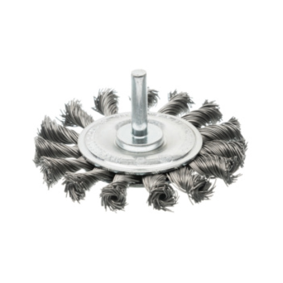 Vis de brosse cylindrique, 75 mm de diamètre., Vást. 6 mm, Alam. Acier tressé, 0,50 mm-Beschreibung lesen