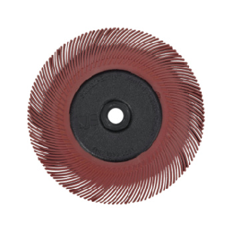 Cep. amolado radial 3M BB-ZB Bristle, tipo C, tam. grano 220, d. 150 mm, rojo-Leer más