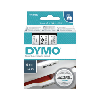 Cinta de etiquetado DYMO 19 mm x 7 m, negro sobre transparente Cinta de etiquetado DYMO 19 mm x 7 m, negro sobre transparente