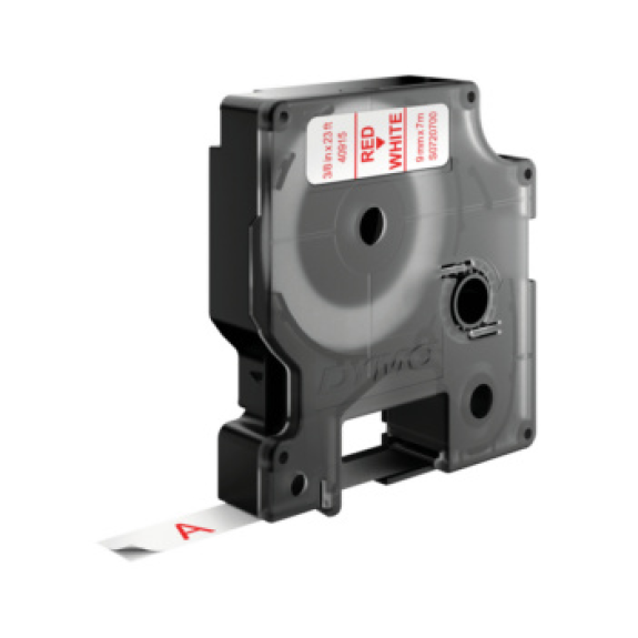 Cinta de etiquetado DYMO 9 mm x 7 m, rojo sobre blanco Cinta de etiquetado DYMO 9 mm x 7 m, rojo sobre blanco-Leer más