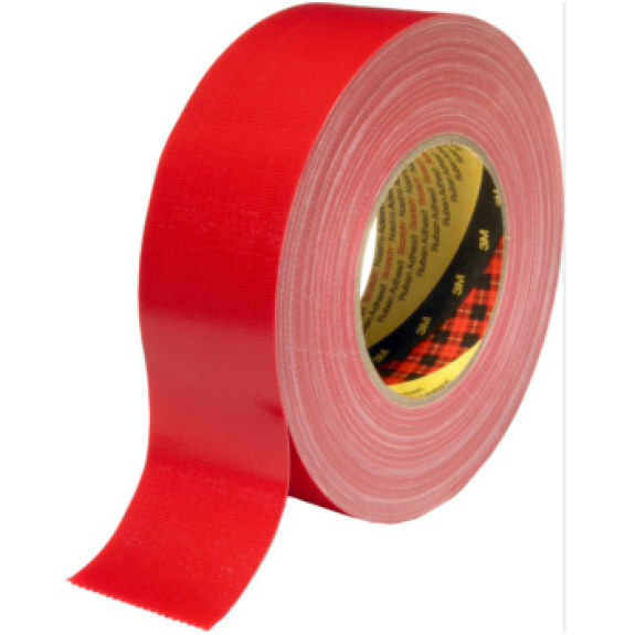 Cinta adhesiva textil Premium 389, roja, 50 mm x 50 m Cinta adhesiva textil Premium 389, roja, 50 mm x 50 m-Leer más