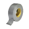 Cinta adhesiva textil Premium  389, plateada, 50 mm x 50 m