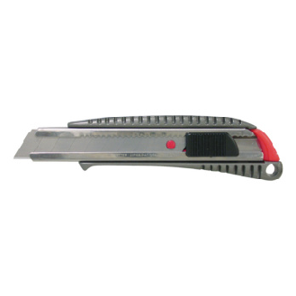 Cutter ATORN con hoja de 18 mm, carcasa metálica, con deslizamiento-Leer más