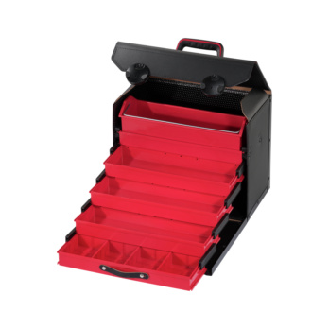Maletín de herramientas de cuero PARAT con cajones 410 x 220 x 310 mm-Leer más