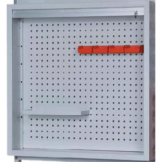 Armario plegable HK paroi chambre métallique perforada AnxAlxF 955 x 955 x 230 mm RAL 7035 gris luminoso-Leer más