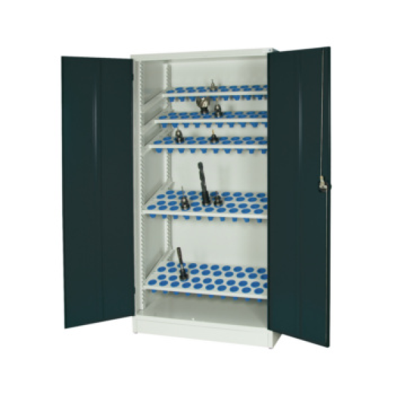 Armario de puerta hoja WTS con 140 soportes SK 40 1950x1018x620 mm RAL 7035/701 Armario de puerta hoja WTS con 140 soportes SK 40 1950x1018x620 mm RAL 7035/701-Leer más