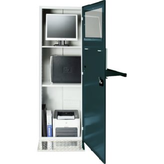 Armario para ordenadores con patas 1750 x 550 x 750 mm RAL 7035/7016-Leer más