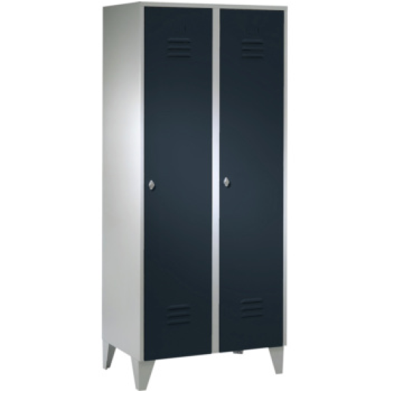 Armario, 2 compartimentos, 400 mm con patas 1850x800x500 mm, RAL 7035/7016 Armario, 2 compartimentos, 400 mm con patas 1850x800x500 mm, RAL 7035/7016-Leer más