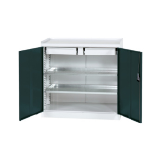 Armario de herramientas sin divisor, 1000x1000x500 mm, RAL 7035/7016-Leer más