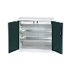 Armario de herramientas sin divisor, 1000x1000x500 mm, RAL 7035/7016