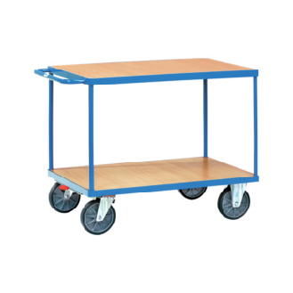 Mesa con ruedas 2400 con neumáticos TPE, detención total, área carga 850x500 mm-Leer más