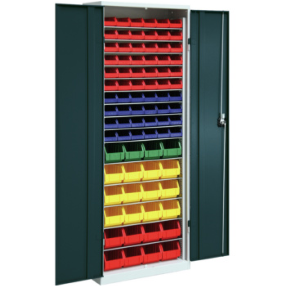Armario con estantes, mod. 3 con cajas de almacenamiento Armario con estantes, mod. 3 con cajas de almacenamiento-Leer más