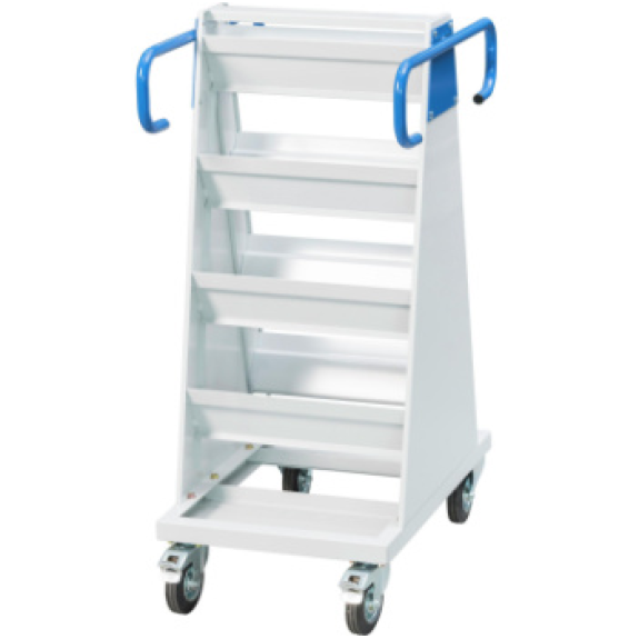 Carro transporte y suministro WTS 480x700x1140 mm, doble cara 7035/5010 Carro transporte y suministro WTS 480x700x1140 mm, doble cara 7035/5010-Leer más