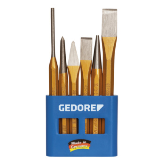 Cincel GEDORE, 6 pzs., en soporte con base Cincel GEDORE, 6 pzs., en soporte con base-Leer más