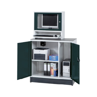 Armario para ordenadores mod. HK base comp. carr. 1726x1022x553 mm RAL 7035/701-Leer más