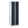 Armario 2 compartimentos 300 mm con base de 1800x600x500 mm RAL 7035/7016