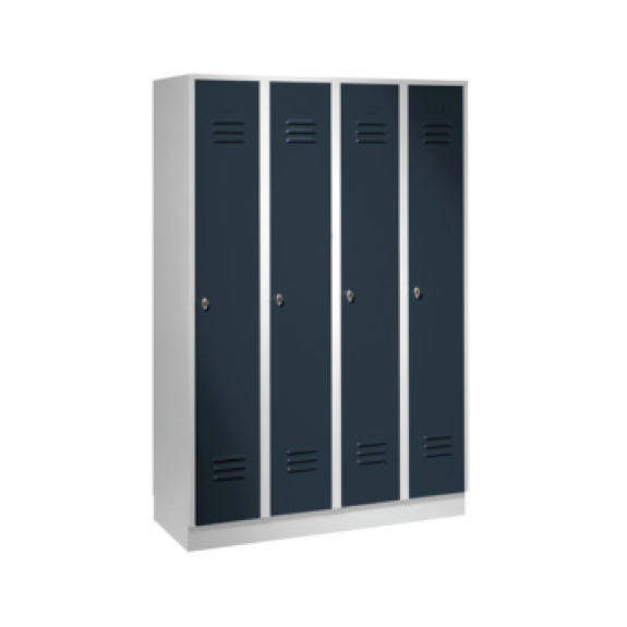 Armario de seguridad de oficina, 4 compartimentos, 300 mm, base 1800x1200x500 mm, RAL 7035/7016 Armario de seguridad de oficina, 4 compartimentos, 300 mm, base 1800x1200x500 mm, RAL 7035/7016-Leer más