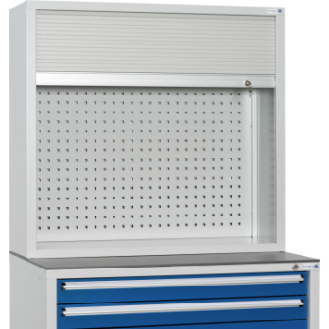 Armario persiana montaje superior HK dim.: AnxAlxF 955 x 1022 x 360 mm, RAL 703-Leer más