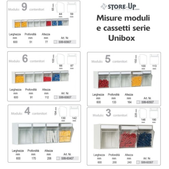 Scaffale Porta Minuteria 54-6 Cassetti Basculanti in Plastica Trasparente Portaminuterie Cassettiera-Leggi tutto