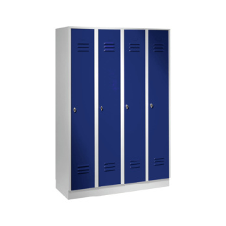 Armario, 4 compartimentos, 300 mm, con base, 1800x1200x500 mm, RAL 7035-Leer más