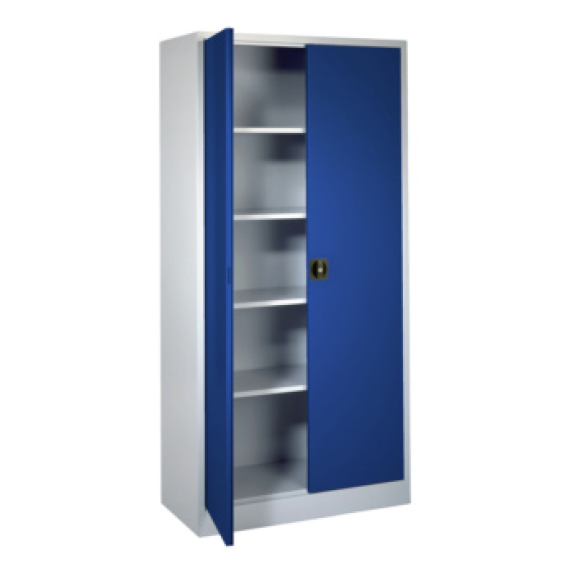 Armario de puerta con bisagras AlxAnxF 1950 x 950 x 450 mm RAL 7035/5010 Armario de puerta con bisagras AlxAnxF 1950 x 950 x 450 mm RAL 7035/5010-Leer más