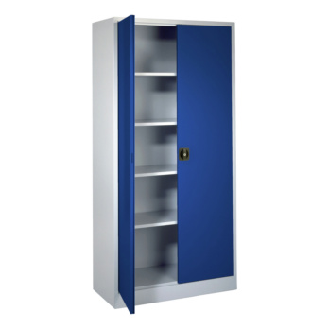 Armario de puerta con bisagras AlxAnxF 1950 x 950 x 450 mm RAL 7035/5010-Leer más