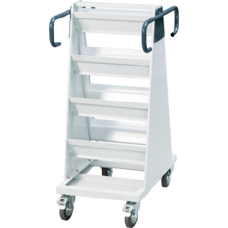 Carro transporte y suministro WTS 480x700x1140 mm, doble cara 7035/7016-Leer más
