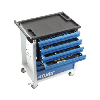 Carro portaherr. ATORN RAL 7035/5010 7 caj. ext. compl. 7 insertos espuma dura