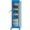 ToolTower RasterPlan móvil 2175x700x700 mm 4 pan. perf. + puerta RAL 7035/5010