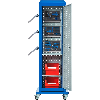 ToolTower RasterPlan móvil 2175x700x700 mm 4 pan. perf. + puerta RAL 7035/5010