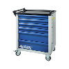 Carro portaherr. ATORN RAL 7035/5010 6 cajones totalmente extensibles
