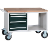 Carro de banco de trabajo HK modelo 2 RAL 7035/7016