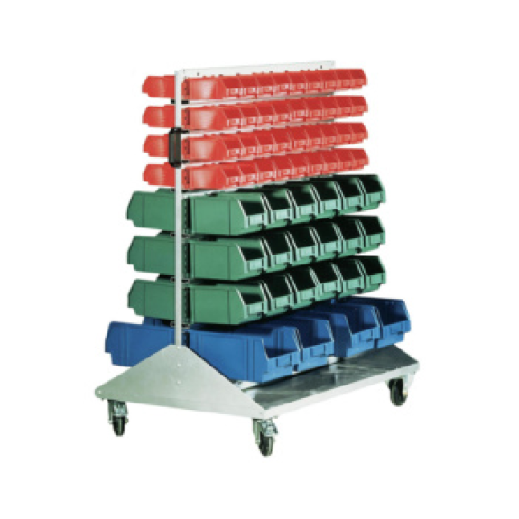 Carrello con ruote e scatole di stoccaggio-Leggi tutto