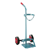 Carretilla para botellas de acero ORION, goma maciza, diámetro 230 mm, 50 litro