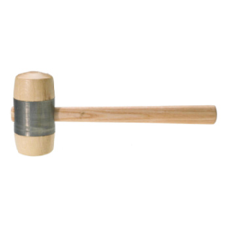 Martillo de madera con revest. metálico ORION, diámetro cab. 50 mm, mango fresn-Leer más
